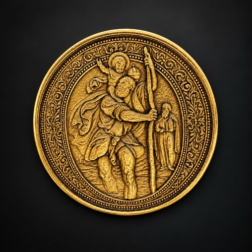Christopher medallion - st.christopher,
