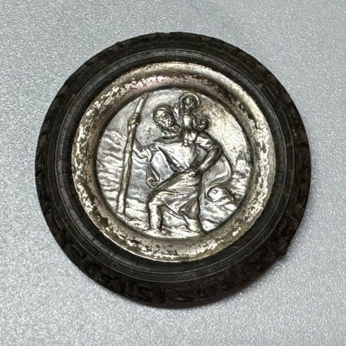Vtg christopher medal - vtg,