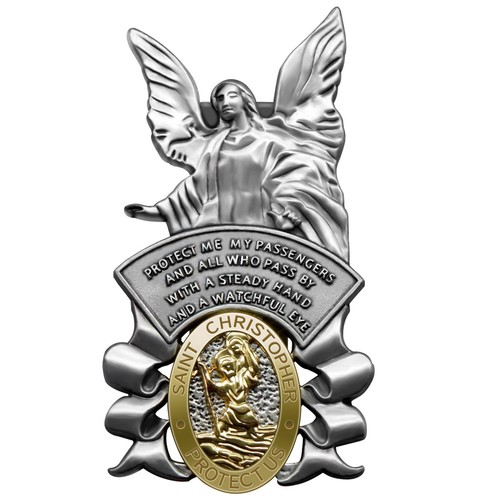 Christopher medal car - st,