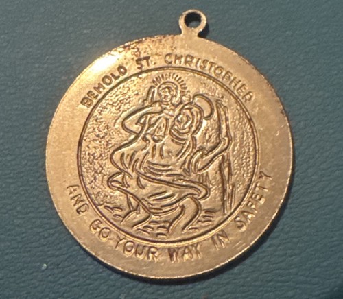 Christopher medal pendant - st,