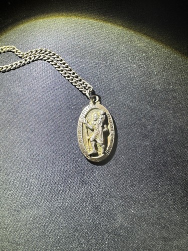 Vintage christopher medal - christopher,