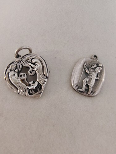 Vtg sterling silver religious - silver,