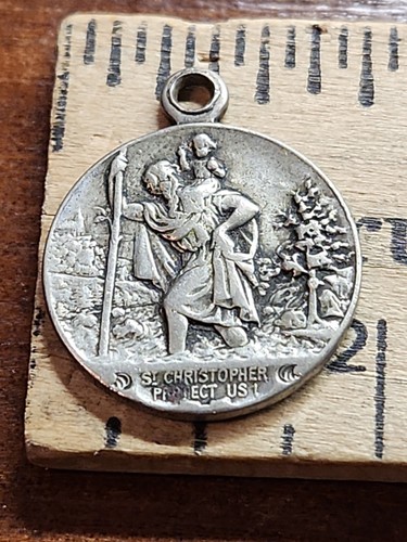 Vintage silver saint - silver,