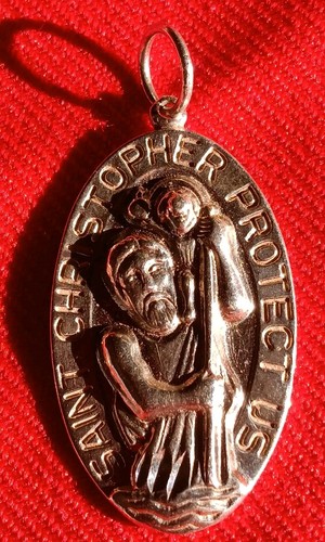 Sterling silver saint - ,